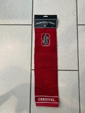 Stanford Premium Golf Towel Red, Team Golf